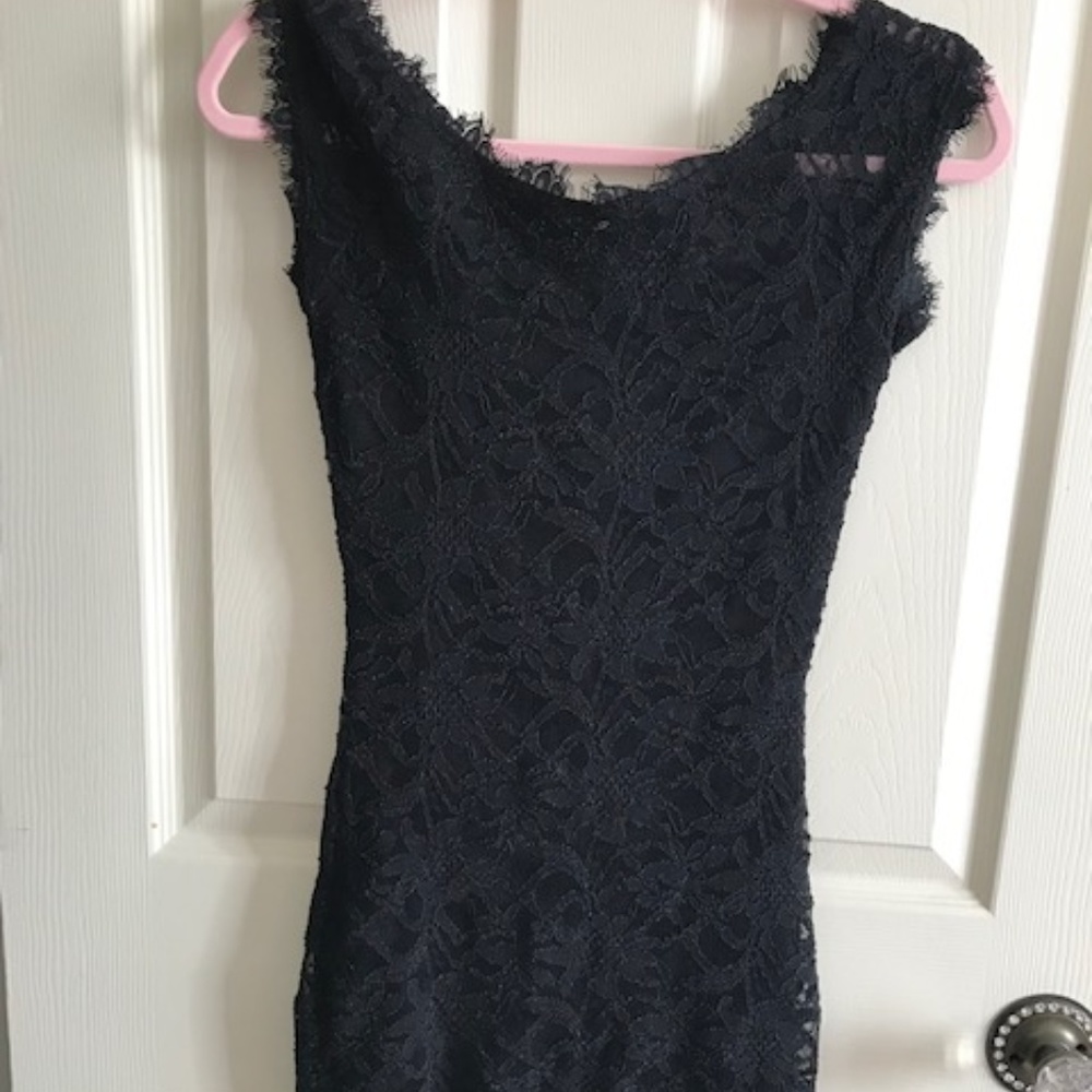 Black Lace body tight dress